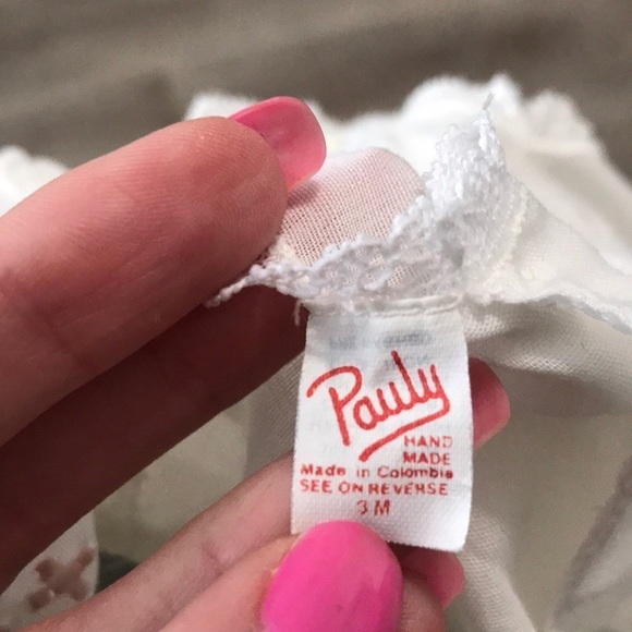 Pauly Hand Made In Colombia Dainty Lace Dress Top - Picture 7 of 7